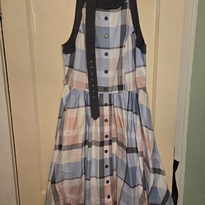 Unique Vintage Gray Sleeveless Dress